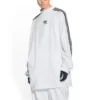 Tričko s dlouhým rukávem Balenciaga x adidas Oversized „White“ 728789TNVA61156