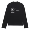 Tričko s dlouhým rukávem Balenciaga x WFP, střední střih „Black“ 612967THV841000