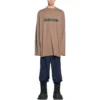 Tričko s dlouhým rukávem Caps Oversized „Khaki“ 681046TNVL17761