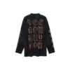 Tričko s dlouhým rukávem Heavy Metal v oversized střihu „Black Faded“ 739783TOVE11055