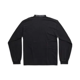 Tričko s dlouhým rukávem I Love, střední střih „Black“ 744449TOVH39034