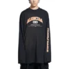 Tričko s dlouhým rukávem Maison Balenciaga „Black“ 681046TLVJ11074