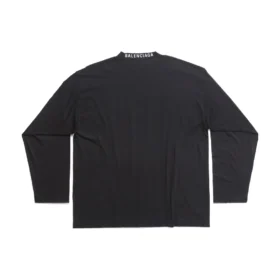 Tričko s dlouhým rukávem, oversized „Black Faded“ 739783TOVF49034