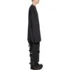 Tričko s dlouhým rukávem, oversized „Black Faded“ 739783TOVF49034