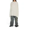 Tričko s dlouhým rukávem Oversized „Off White“ 739783TOVF49199
