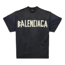 Tričko s dvojitým předním dílem „Washed Black“ 791615TQVQ61021