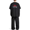 Tričko s dvojitým předním dílem „Washed Black“ 791615TQVQ61021