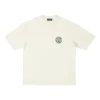 Tričko s krátkým rukávem a logem Scissor Crest „Cream“ 612966TMVA29069