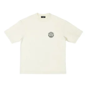 Tričko s krátkým rukávem a logem Scissor Crest „Cream“ 612966TMVA29069