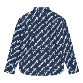 Tričko s krátkým rukávem a logem Scribble, volný střih „Midnight Blue“ 662983TLLJ48502