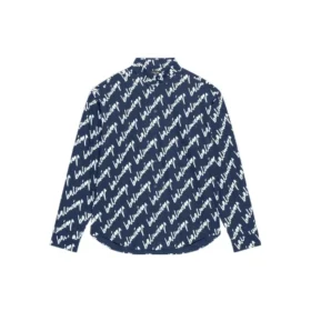 Tričko s krátkým rukávem a logem Scribble, volný střih „Midnight Blue“ 662983TLLJ48502