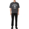 Tričko s krátkým rukávem a logem Varsity „Washed Black“ 612966TMV981000