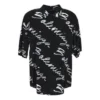 Tričko s krátkým rukávem a minimalistickým logem „Scribble“ „Black White“ 681813TML131070