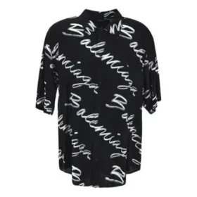 Tričko s krátkým rukávem a minimalistickým logem „Scribble“ „Black White“ 681813TML131070