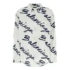 Tričko s krátkým rukávem a minimalistickým potiskem Scribble Logo „White Navy“ 681812TOLE99167