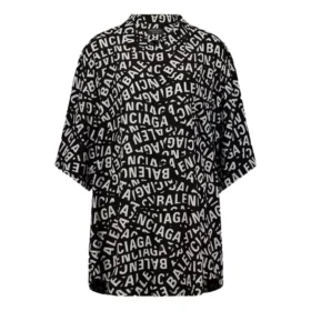 Tričko s krátkým rukávem a minimalistickými pruhy s logem „Black“ 681813TML21-1269