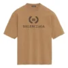 Tričko s krátkým rukávem a potiskem BB, unisex, khaki 578139TEV529610