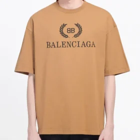 Tričko s krátkým rukávem a potiskem BB, unisex, khaki 578139TEV529610