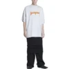 Tričko s krátkým rukávem Metallica, oversized střih „White Orange“ 694576TMV880901