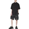 Tričko s krátkým rukávem Tape Type, volný střih „Black“ 738761TNM601000