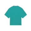 Tričko s krátkým rukávem, unisex, modré, s mozaikovým logem, písmeny abecedy, volnými otvory a opotřebovaným vzhledem 651795TKVF53660