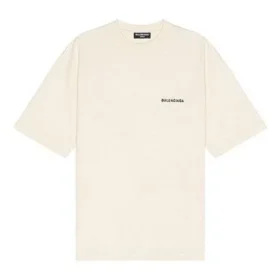 Tričko s logem, střední střih „Beige“ 612966TMVF49069