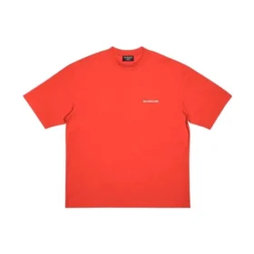 Tričko s logem, střední střih „Bright Red“ 612966TMVF43168