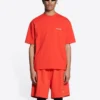Tričko s logem, střední střih „Bright Red“ 612966TMVF43168
