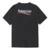 Tričko s logem, volný střih, krátký rukáv, unisex, černé 556150TAV441000