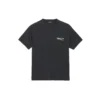 Tričko s logem, volný střih, krátký rukáv, unisex, černé 556150TAV441000
