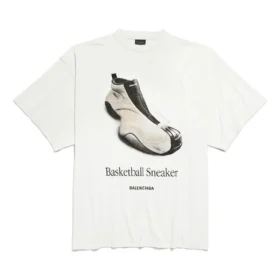 Tričko s motivem basketbalových tenisek „White“ 831305TSVN39012