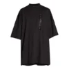 Tričko s nálepkou s velikostí Oversized „Black“ 720209TNVE41000