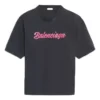 Tričko s potiskem loga, krátký rukáv, unisex, černé 583098TFV598465