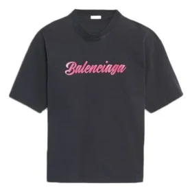 Tričko s potiskem loga, krátký rukáv, unisex, černé 583098TFV598465