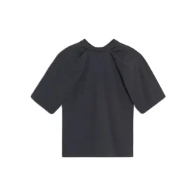 Tričko s potiskem loga, krátký rukáv, unisex, černé 583098TFV598465