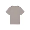 Tričko s rozmazaným logem a výřezem, retro klasické, s krátkým rukávem, unisex, šedé 661705TKVD58174