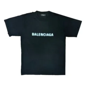 Tričko s rozmazaným logem „Black Blue“ 661705TKVD51070