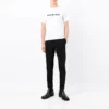 Tričko s rozmazaným logem „White Black“ 661705TKVD59040