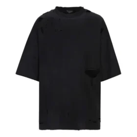 Tričko s roztrhaným efektem „Black“ 661715TKV601000