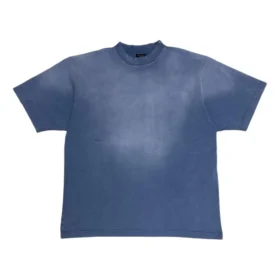 Tričko s ručně kresleným motivem „Blue“ 764235TPVU42671