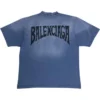Tričko s ručně kresleným motivem „Blue“ 764235TPVU42671