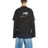Tričko s ručně kreslenou ikonou BB Icon, střední střih „Black“ 612966TNVN41059