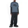 Tričko s ručně kreslenou ikonou BB Icon, střední střih „Blue Black“ 612966TNVN44183