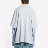 Tričko s vrstveným logem Slime „Grey“ 671401TLVF11203