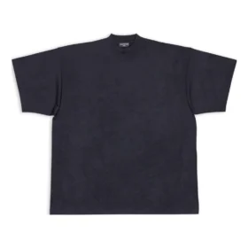 Tričko s výstřihem do V, oversized „Black“ 694576TMVJ21151