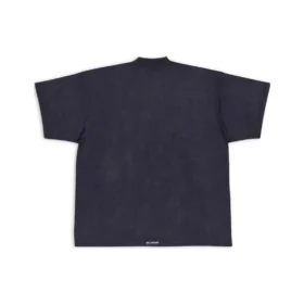 Tričko s výstřihem do V, oversized „Black“ 694576TMVJ21151