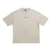 Tričko s výstřihem do V, střední střih „Beige“ 612966TOVJ89763