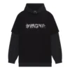 Tričko se kapucí a dlouhými rukávy Slime „Black“ 681029TLVF11069
