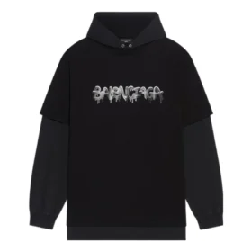 Tričko se kapucí a dlouhými rukávy Slime „Black“ 681029TLVF11069