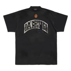 Tričko Skater Oversized „Black Faded“ 739028TOVN21055